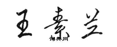 駱恆光王素蘭行書個性簽名怎么寫