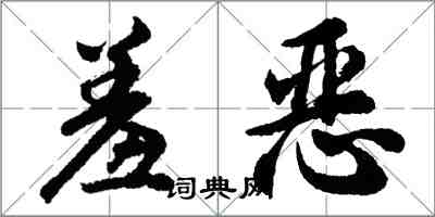 胡問遂羞惡行書怎么寫