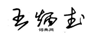 朱錫榮王炳武草書個性簽名怎么寫