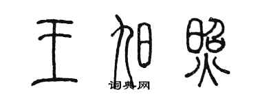 陳墨王旭照篆書個性簽名怎么寫