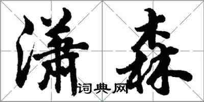 胡問遂瀟森行書怎么寫