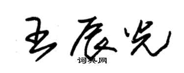 朱錫榮王辰光草書個性簽名怎么寫