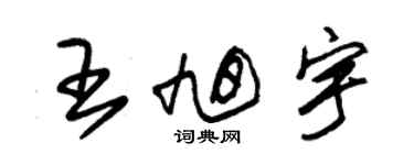 朱錫榮王旭宇草書個性簽名怎么寫