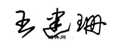 朱錫榮王建珊草書個性簽名怎么寫