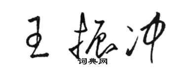 駱恆光王振沖草書個性簽名怎么寫