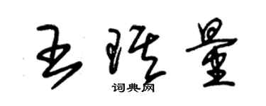 朱錫榮王琪量草書個性簽名怎么寫