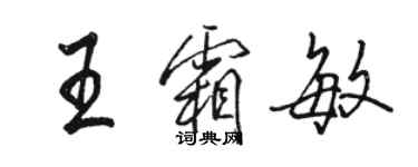 駱恆光王霜敏行書個性簽名怎么寫