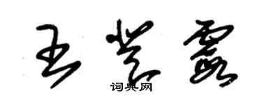 朱錫榮王登霞草書個性簽名怎么寫