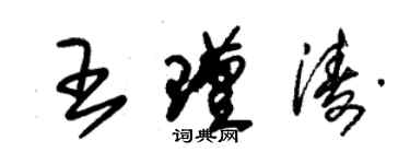 朱錫榮王瑾濤草書個性簽名怎么寫