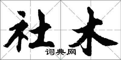 胡問遂社木行書怎么寫