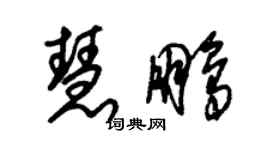 朱錫榮慧鵬草書個性簽名怎么寫