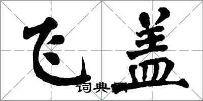 翁闓運飛蓋楷書怎么寫