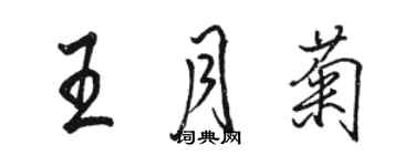 駱恆光王月菊行書個性簽名怎么寫