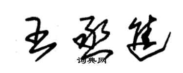 朱錫榮王丞進草書個性簽名怎么寫