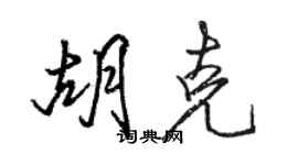 駱恆光胡克行書個性簽名怎么寫