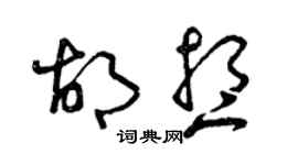 曾慶福胡想草書個性簽名怎么寫