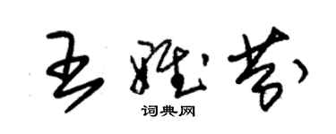 朱錫榮王雅芬草書個性簽名怎么寫