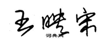 朱錫榮王映宋草書個性簽名怎么寫