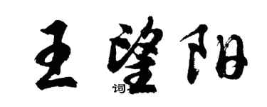 胡問遂王望陽行書個性簽名怎么寫