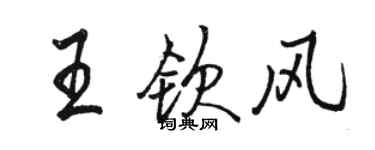 駱恆光王欽風行書個性簽名怎么寫