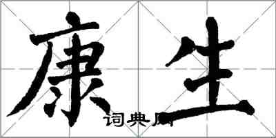 翁闓運康生楷書怎么寫