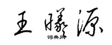 梁錦英王曦源草書個性簽名怎么寫