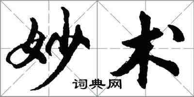 胡問遂妙術行書怎么寫