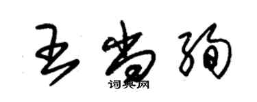 朱錫榮王尚絢草書個性簽名怎么寫