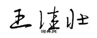 曾慶福王佳壯草書個性簽名怎么寫
