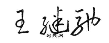 駱恆光王繼馳草書個性簽名怎么寫