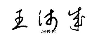 梁錦英王沛成草書個性簽名怎么寫