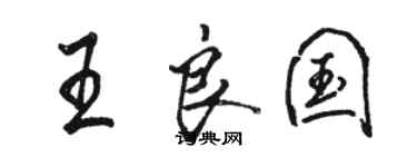 駱恆光王良國行書個性簽名怎么寫