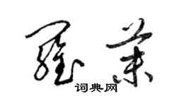 梁錦英羅茉草書個性簽名怎么寫