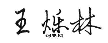 駱恆光王爍林行書個性簽名怎么寫