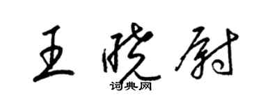 梁錦英王曉尉草書個性簽名怎么寫
