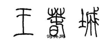 陳墨王春城篆書個性簽名怎么寫