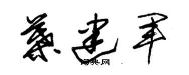 朱錫榮葉建軍草書個性簽名怎么寫