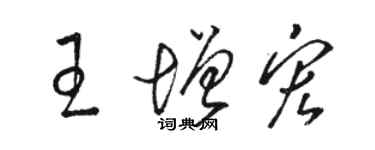 駱恆光王增宏草書個性簽名怎么寫