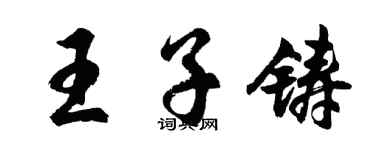 胡問遂王子鑄行書個性簽名怎么寫