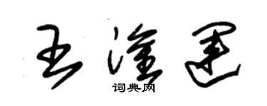 朱錫榮王淦運草書個性簽名怎么寫