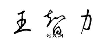 梁錦英王智力草書個性簽名怎么寫