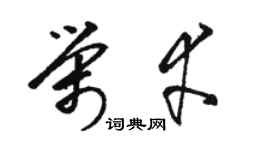 駱恆光榮幸草書個性簽名怎么寫