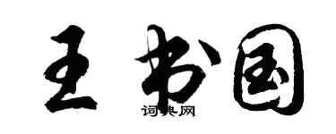 胡問遂王書國行書個性簽名怎么寫