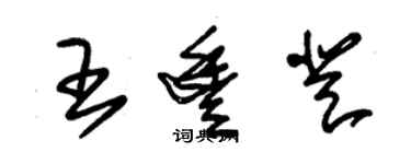 朱錫榮王豐登草書個性簽名怎么寫