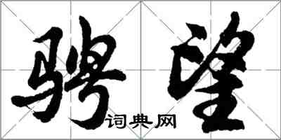 胡問遂騁望行書怎么寫