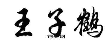 胡問遂王子鶴行書個性簽名怎么寫