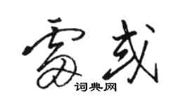 駱恆光雷或草書個性簽名怎么寫