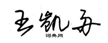 朱錫榮王凱舟草書個性簽名怎么寫