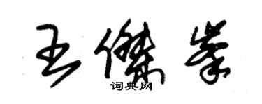 朱錫榮王傑峰草書個性簽名怎么寫