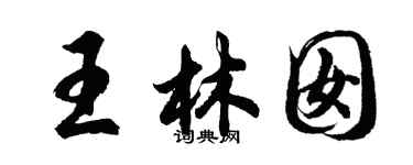 胡問遂王林囡行書個性簽名怎么寫